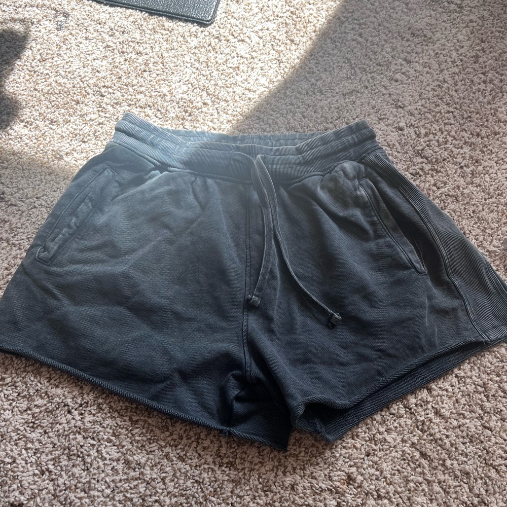 Zara Gray Sweat Shorts NWT Size S Elastic Waist Lounge Shorts